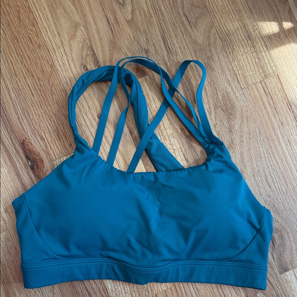 Athleta Green Multi-Strap Sports Bra - Picture 3 of 3
